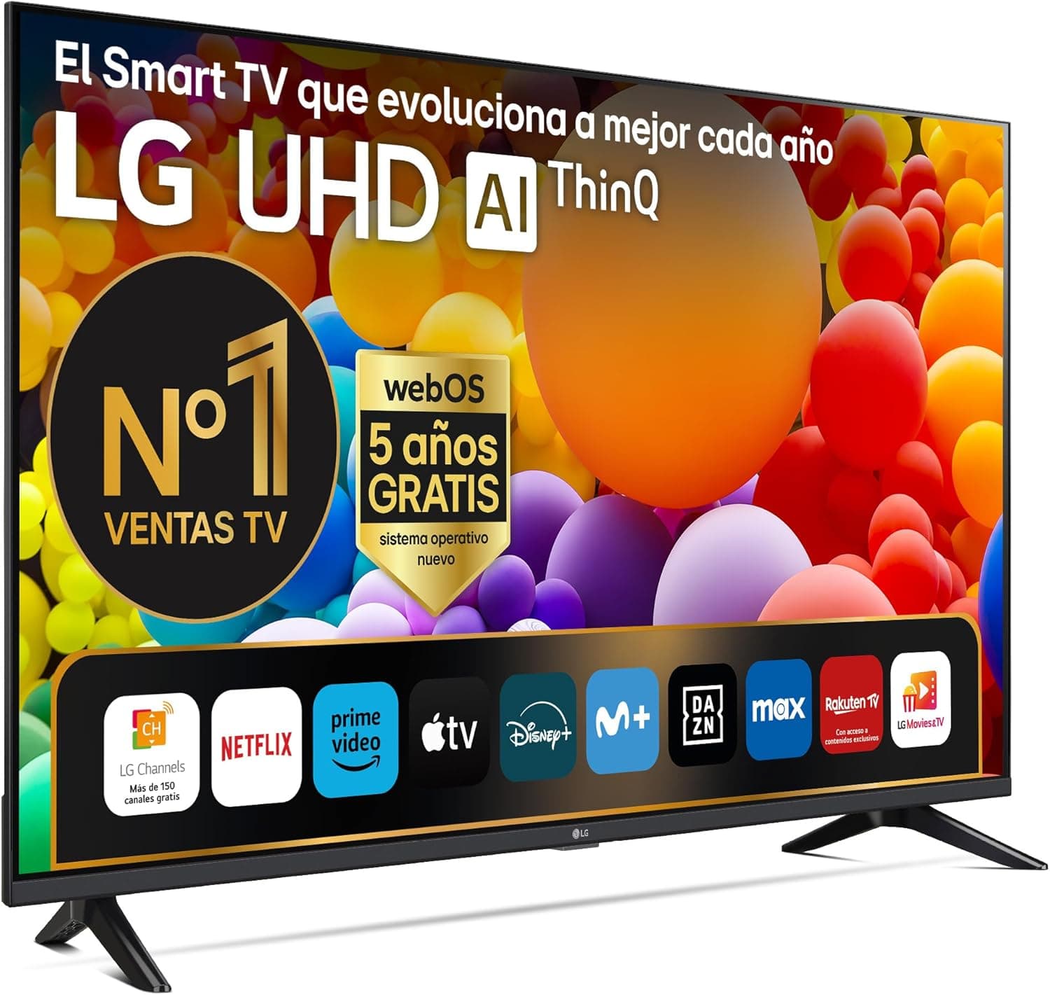 LG 43UT73006LA 43", UHD 4K, série UT73, Smart TV, WebOS24, Processador a5, HDR10, Dolby Digital Plus, SmartTV, 3840x2160, preto [Classe energética G]