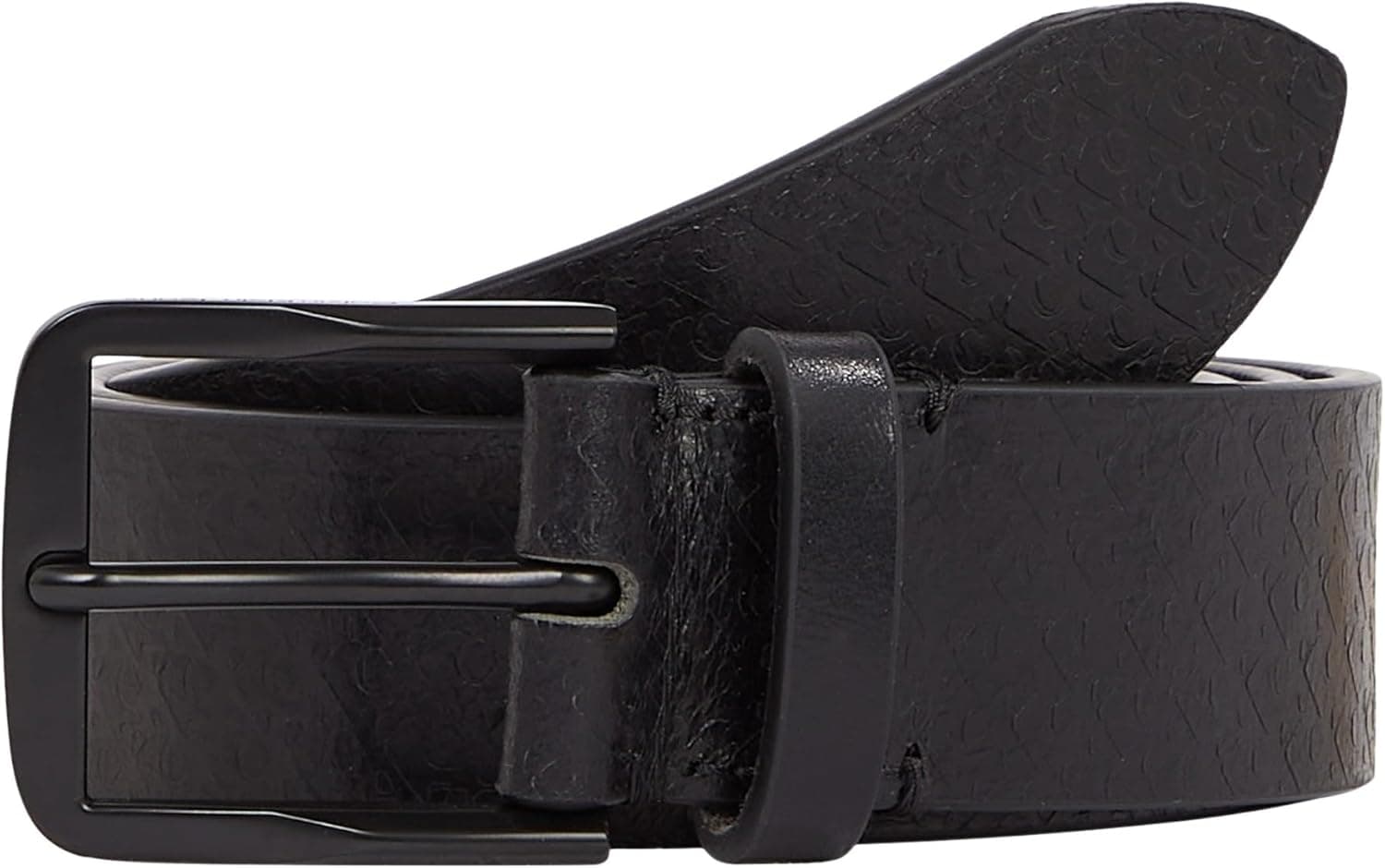 Calvin Klein Cinto para homem clássico Flat Belt de couro