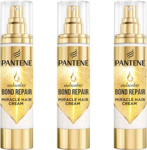 Pantene Molecular Bond Repair | Creme leave-in 90 ml para reparar e fortalecer cabelos danificados