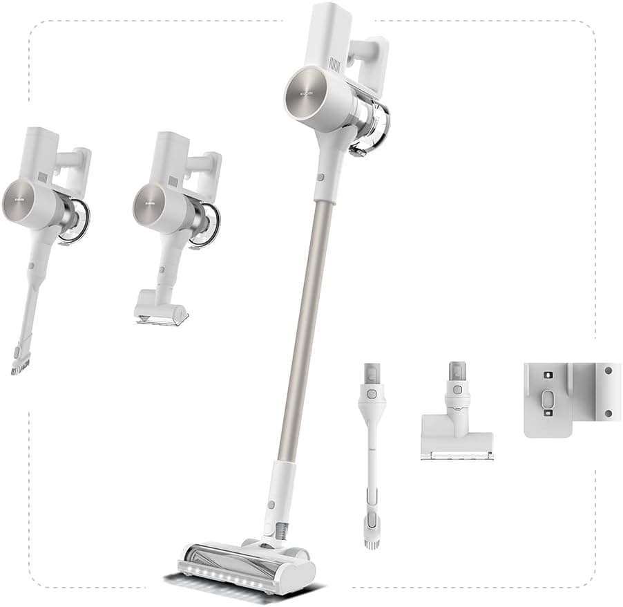 Xiaomi Vacuum Cleaner G20, aspirador vassoura sem cabo, 150 AW, luzes LED, filtragem eficiente, bateria de longa duração, branco