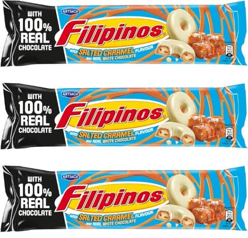 Artiach Filipinos Choco branco edição especial Salted caramelo 118 g x 3