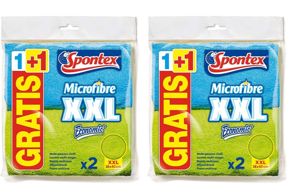 Spontex Panos de microfibra XXL, 2 unidades, 2 embalagens