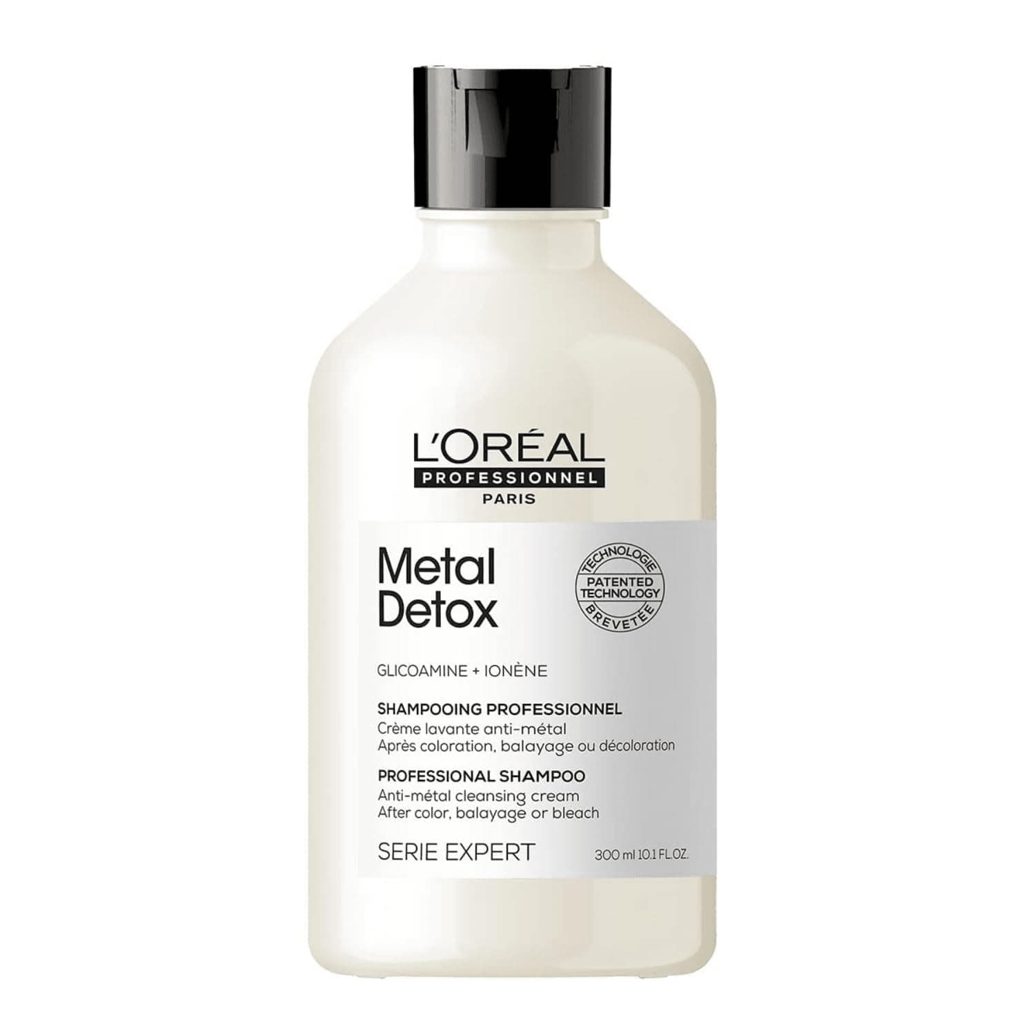 L'Oréal Professionnel, Shampoo Metal Detox, Sem sulfato, Para cabelos danificados ou coloridos, Cor duradoura e brilhante, Cabelos mais fortes, Expert Series