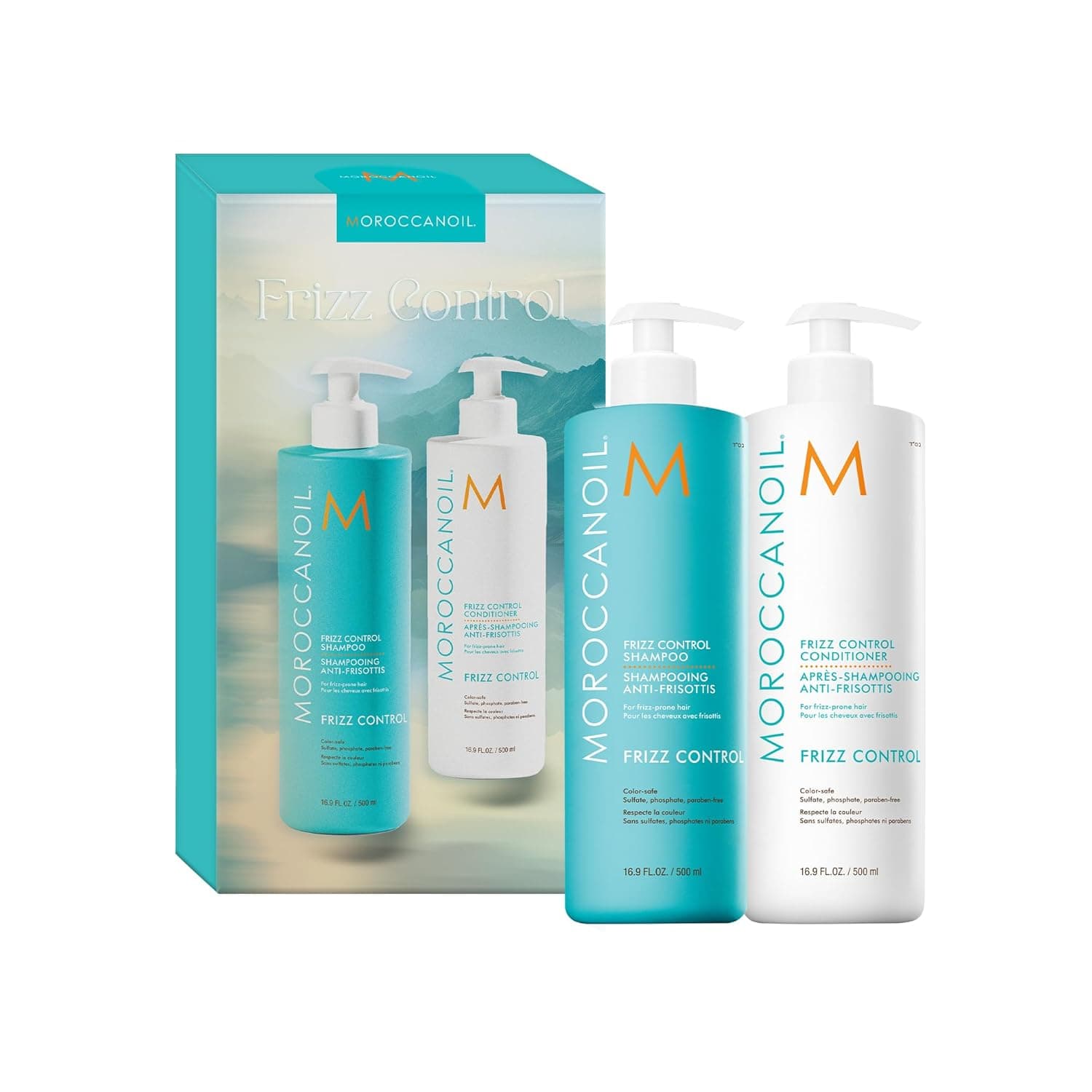 Moroccanoil kit de shampoo e condicionador anti-frizz, 500 ml x 2