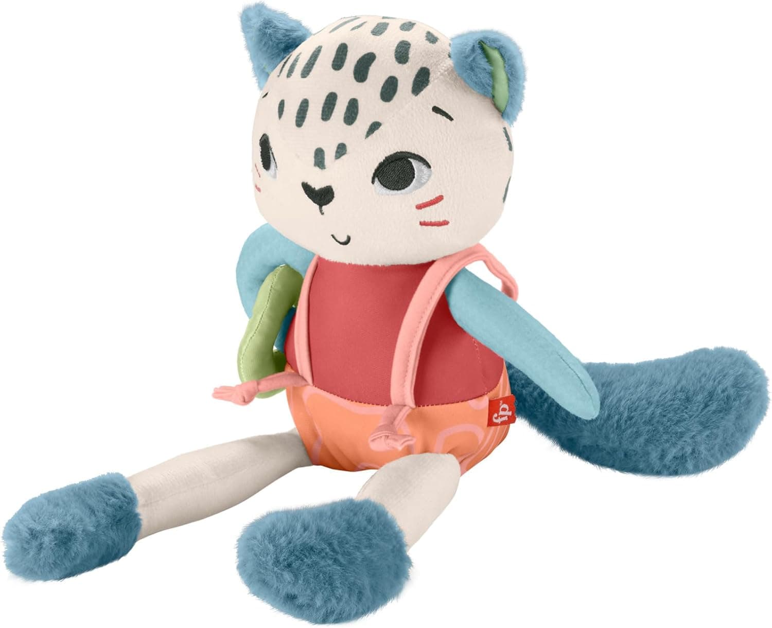 Fisher-Price Planet Friends | Brinquedo sensorial leopardo-das-neves para bebé em plástico reciclado