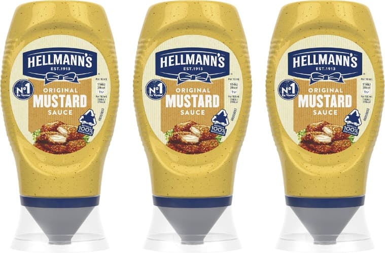 Hellmann'S Molho mostarda, 250 ml x 3