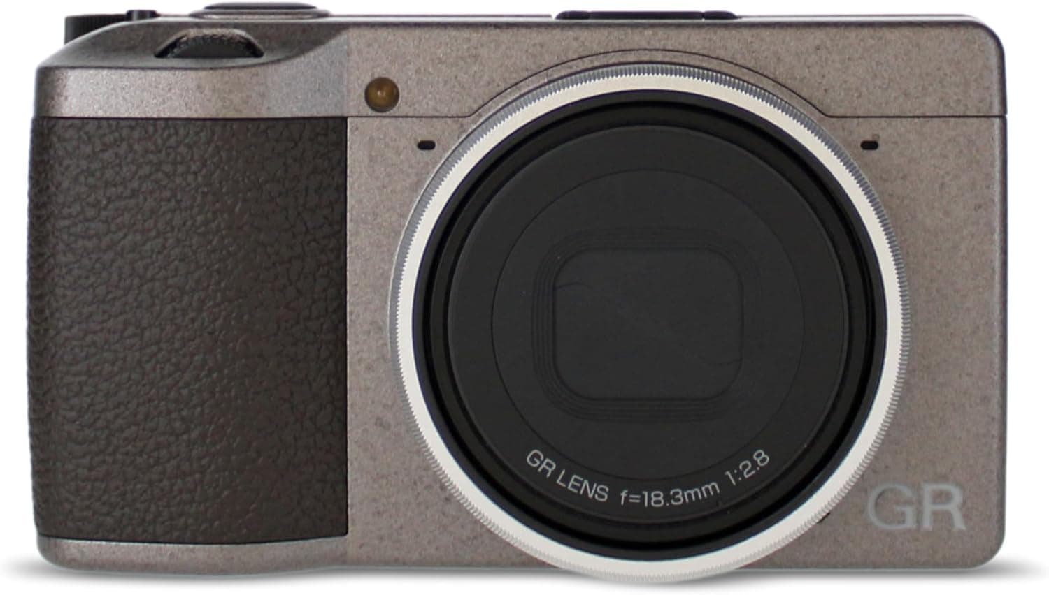 Ricoh GR III Diary Edition | Câmara compacta 24 MP sensor APS‑C com objetiva 28 mm f2.8 corpo cinzento e pega castanha