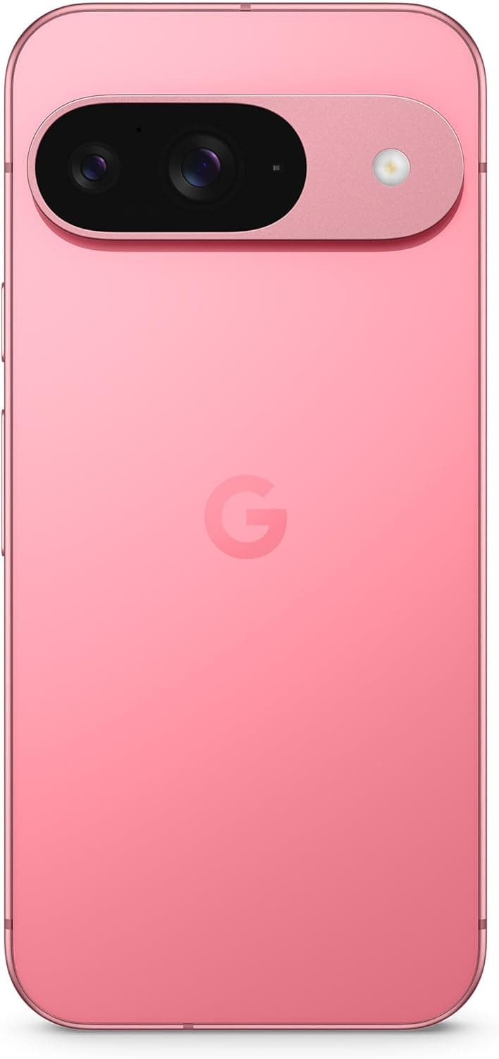 Google Pixel 9 - Smartphone Android desbloqueado com Gemini, câmara avançada, bateria com autonomia de 24 horas e ecrã atual de 6,3" - peónia rosa, 128 GB 