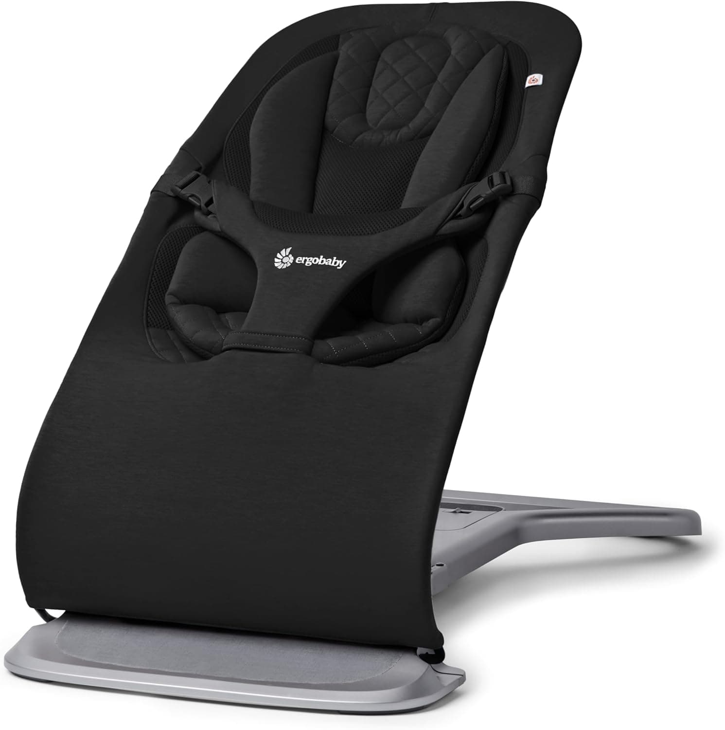 Ergobaby Rede Evolve 3 em 1, rede ergonómica para recém-nascidos, desde o nascimento até crianças pequenas, almofada para recém-nascido (2,5 kg - 13,2 kg), Onyx Black