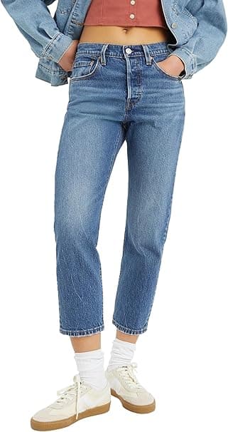 Levi's 501 Crop Calças de ganga para mulher