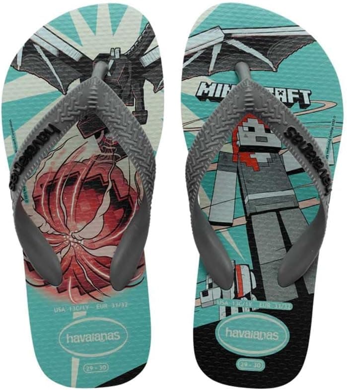 Havaianas Minecraft (Mini Me), sandálias unissexo para crianças