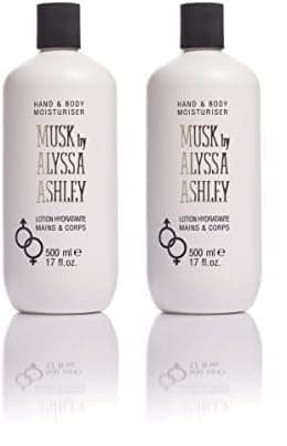 Alyssa Ashley Musk Hand & Body Moisturiser 500 ml (embalagem de 2)