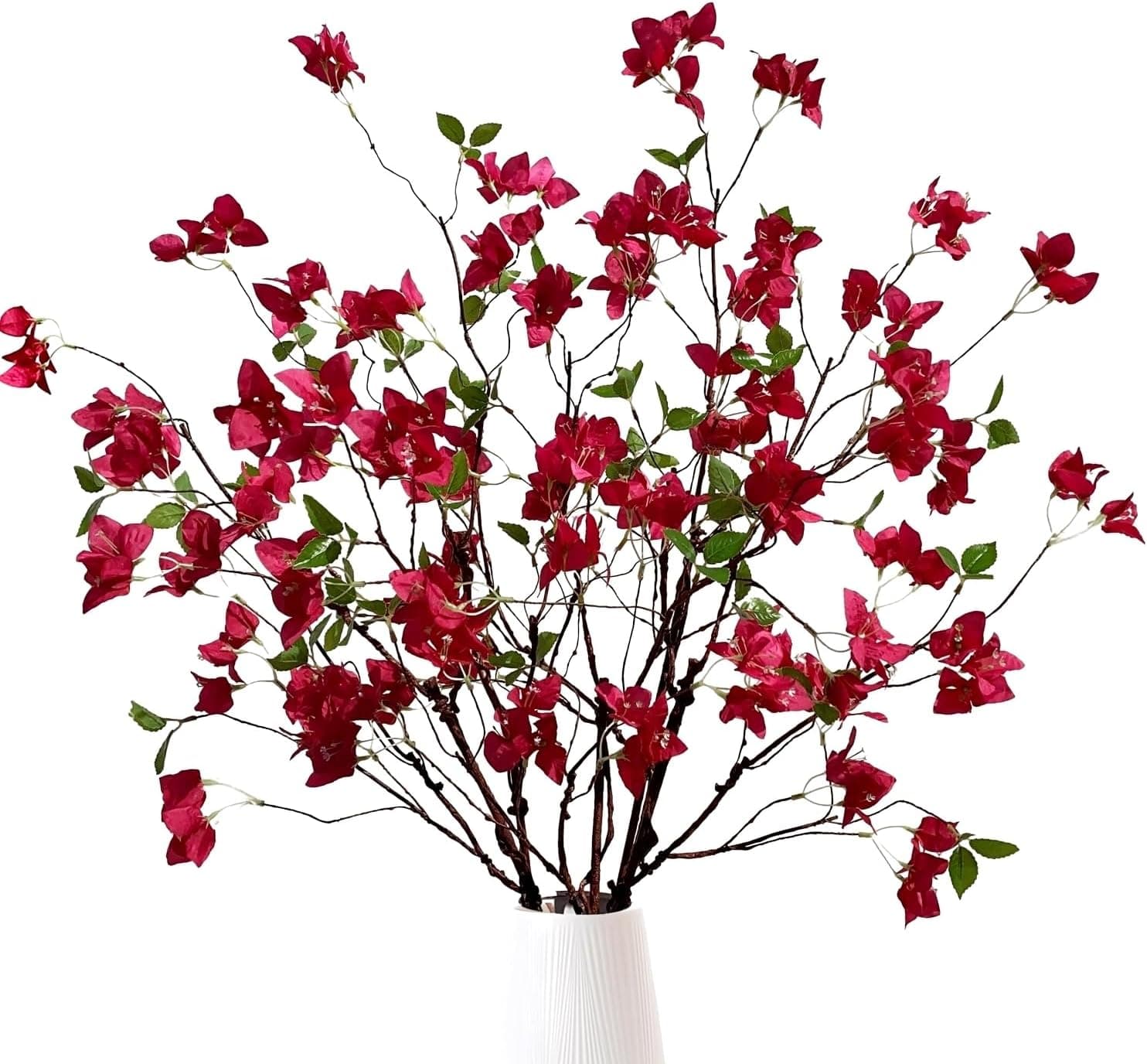 Raxcelivia Ramas de Flores Artificiales de buganvilla | Ramos sintéticos para decoração interior e exterior pack 4
