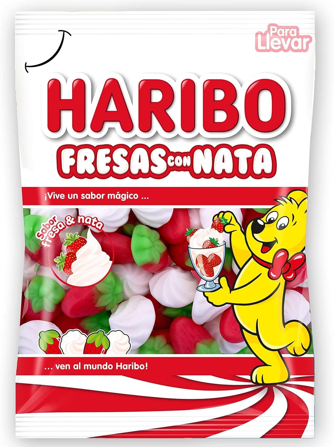 HARIBO Morangos com nata, 100 g