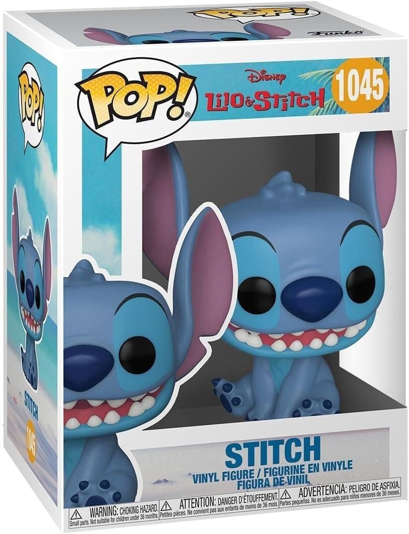 Funko Pop! Disney Smiling Seated Stitch | Figura de vinil colecionável de Lilo & Stitch
