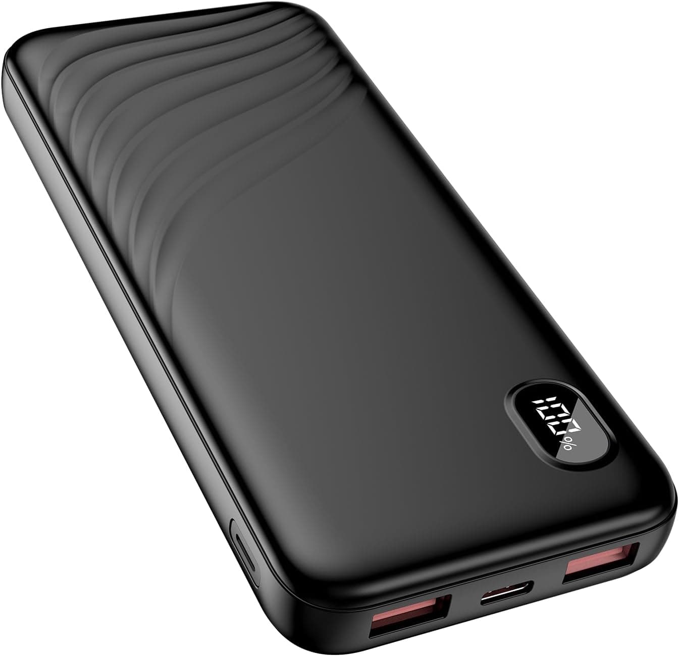 Power Bank, 22,5 W PD/QC3.0 bateria externa de carregamento rápido com 10 000 mha, bateria portátil USB C Input & Output com ecrã LED, Powerbank com 2 entradas e 3 saídas para iPhone/Samsung/iPad/Tablet etc