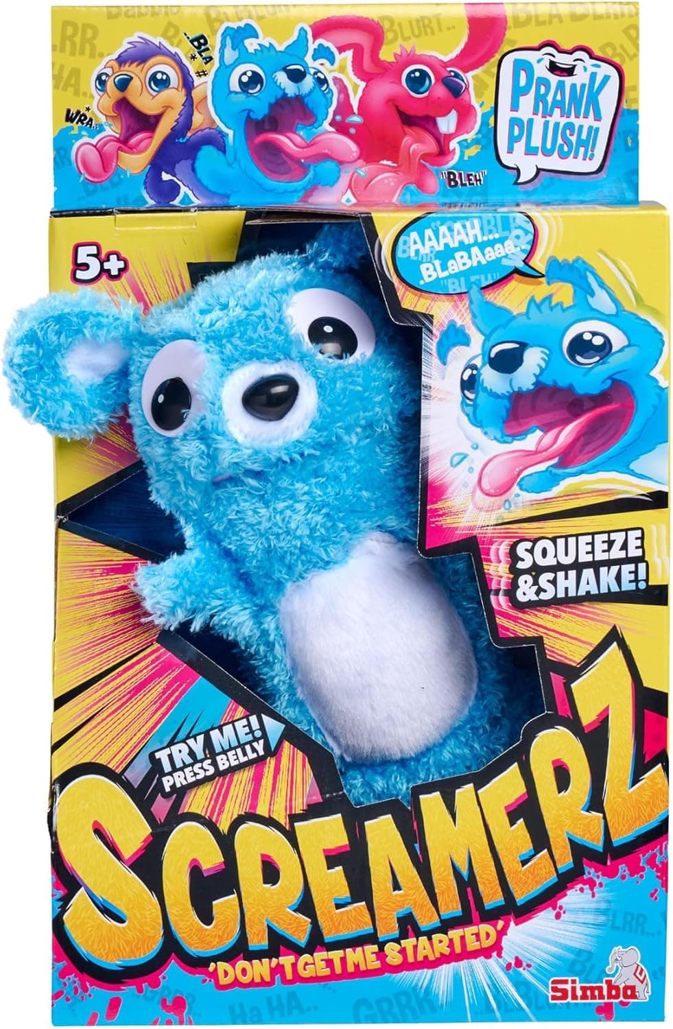 Simba Screamerz Parlanchin Bear | Peluche interativo com som para crianças a partir dos 5 anos, 30 cm