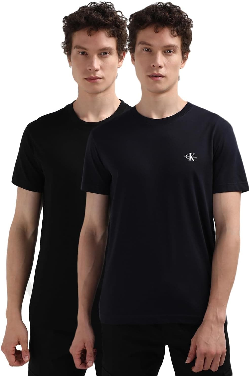 Calvin Klein Jeans T-shirts para homem, pack de 2