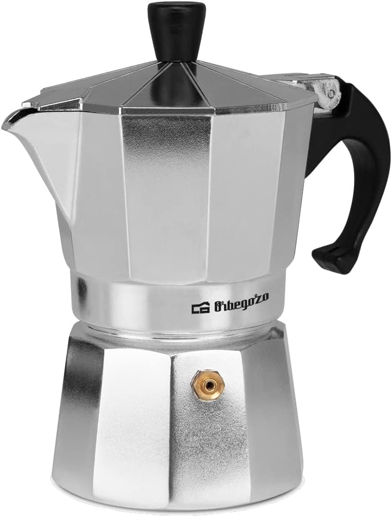 Orbegozo KF 300 | Cafeteira italiana para 3 chávenas compatível com todos os fogões
