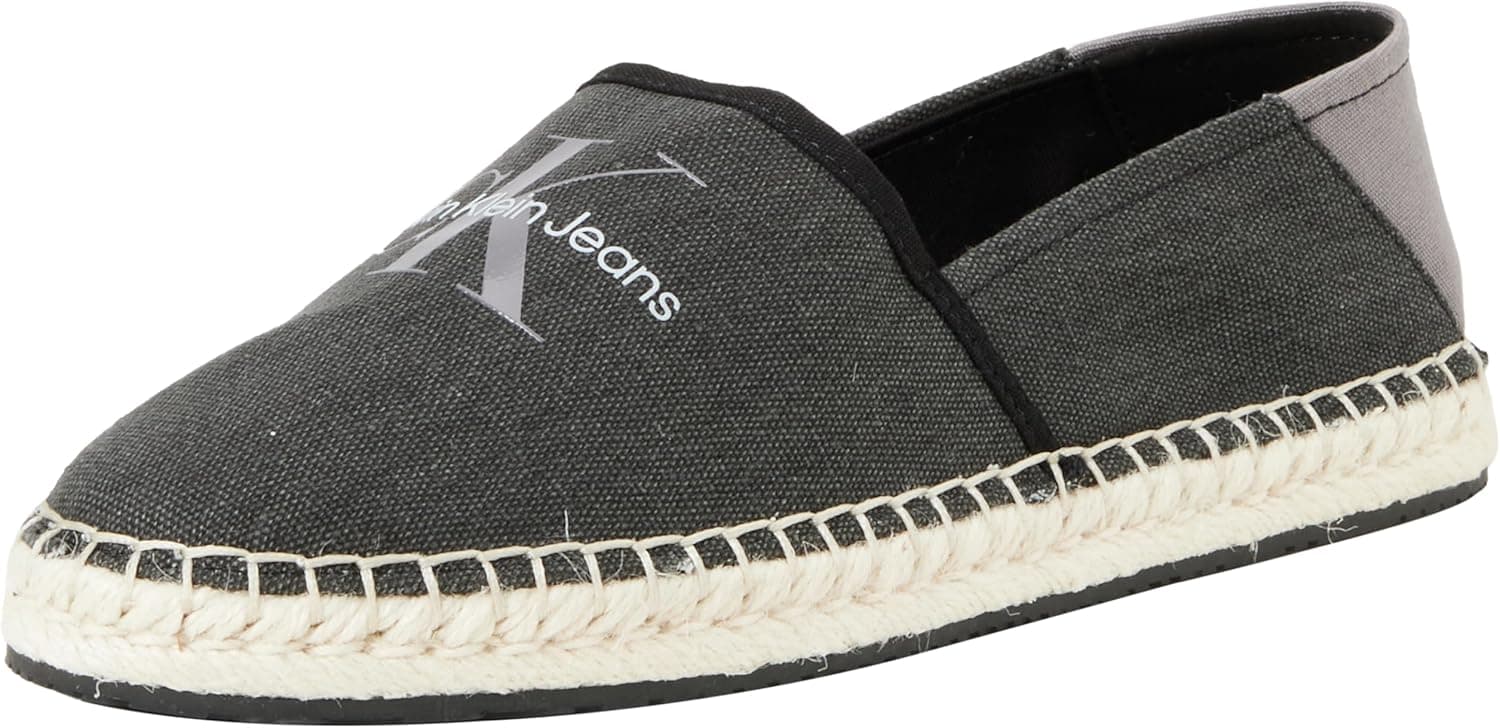 Calvin Klein Jeans alpargatas Espadrilles, calçado de tecido para mulher