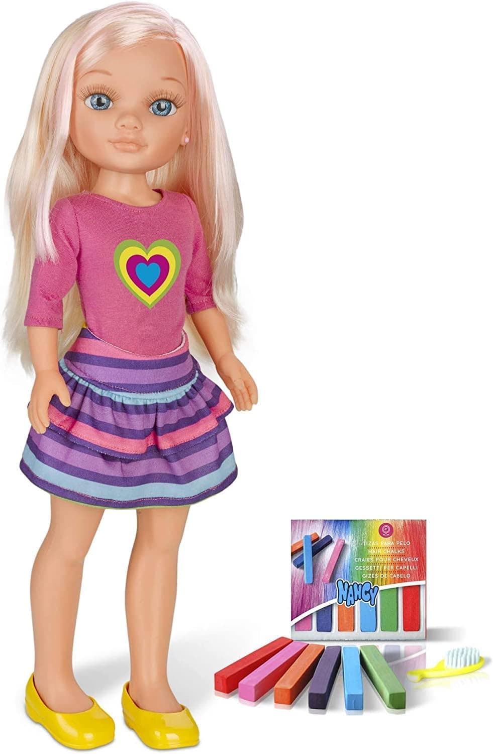 Nancy Famosa 700013865 Boneca, com produtos para fazer madeixas