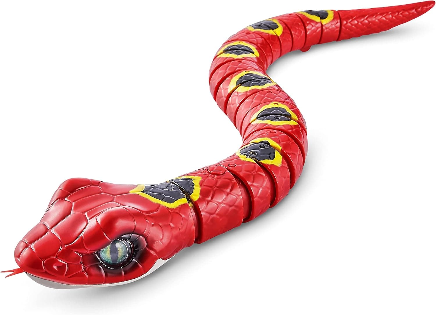ROBO ALIVE Serpente robótica série 3 (vermelho) brinquedo robótico que funciona com pilhas, movimentos realistas, lagarto de brinquedo