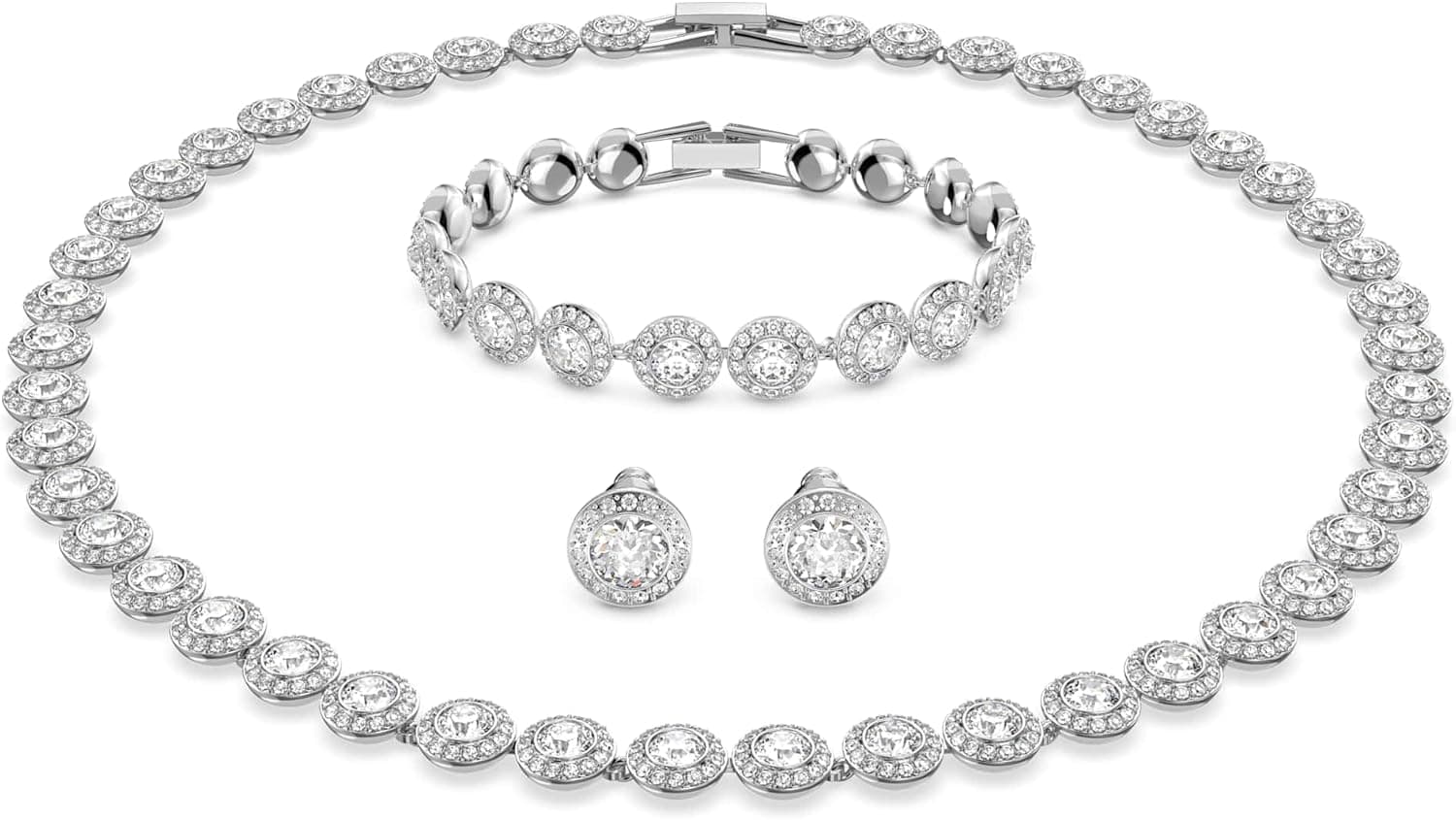 Swarovski Conjunto de pulseira, brincos e colar, coleção Stella