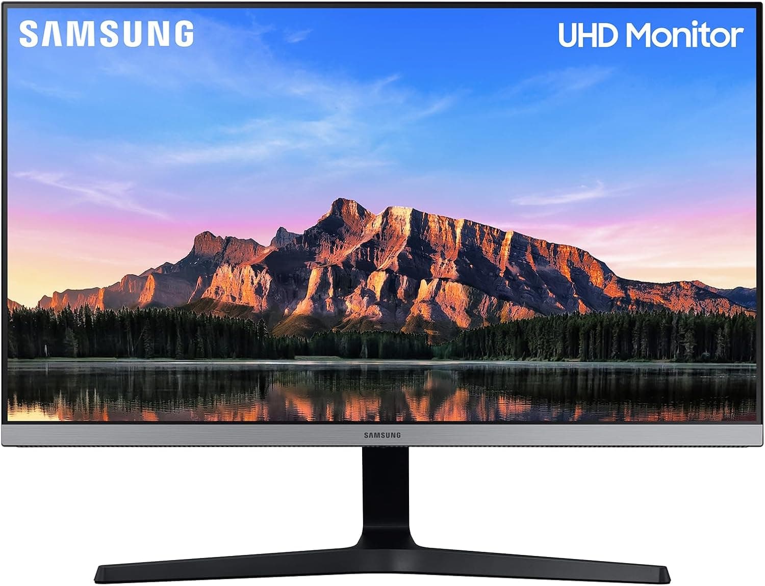 Samsung LU28R552UQPXEN Monitor de 28" 4K UHD (3840x2160, 16:9, painel IPS, HDR, 75Hz, 4 ms, AMD FreeSync, HDMI, ajustável em inclinação), cinzento-escuro