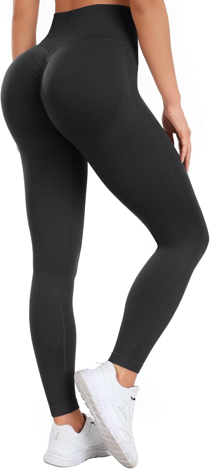 Occffy Leggins mulher push-up leggings desporto fitness cintura alta calças ioga desportivas ginásio leggings Scrunch Butt anticelulite