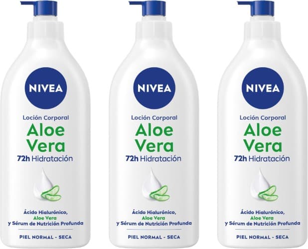 NIVEA Loção corporal aloé vera, 625 ml x 3