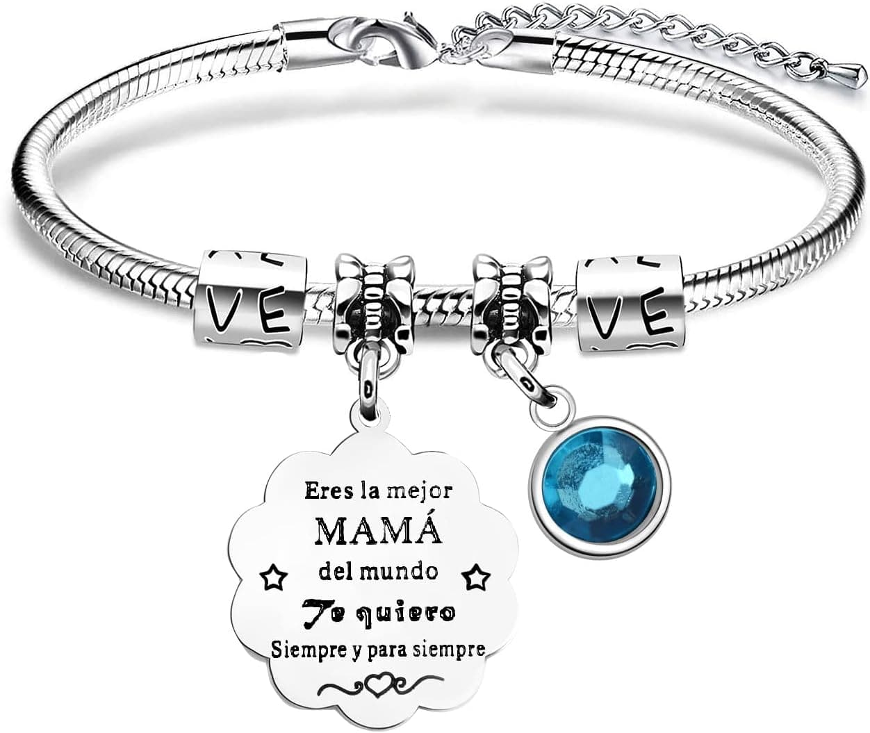 VGWON Pulseira de amizade, pulseira de casal, amizade mulheres graduação melhor amigo presente de aniversário, 2 pulseiras para jogo feito à mão, Aço inoxidável, Bead