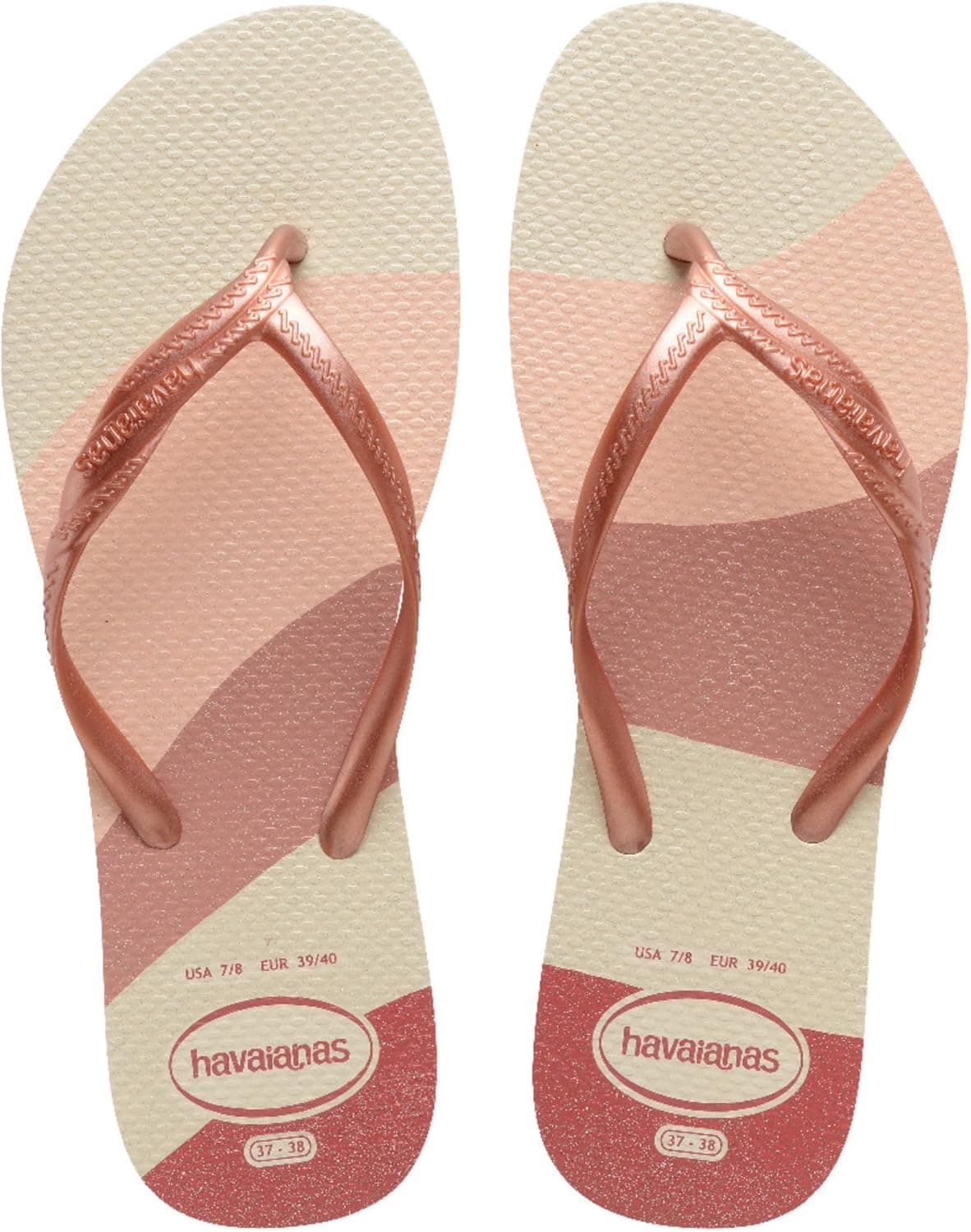 Havaianas Fantasia Gloss, Chanclas Mujer, 39/40 White Silver 41/42 EU