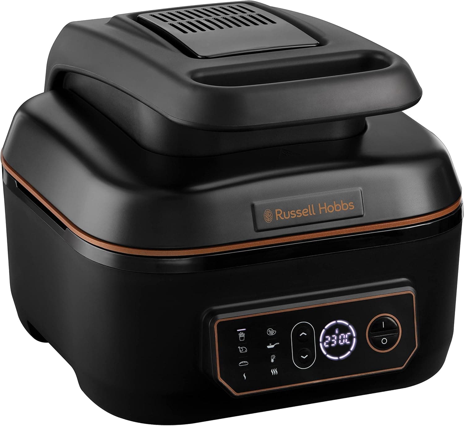 Russell Hobbs Fritadeira de ar, fritadeira sem óleo de 5,5 l, robô de cozinha e grelha XL, 3 em 1, air fryer, tátil, temporizador, receitas em espanhol [economize até 44% em energia] SatisFry 26520-56