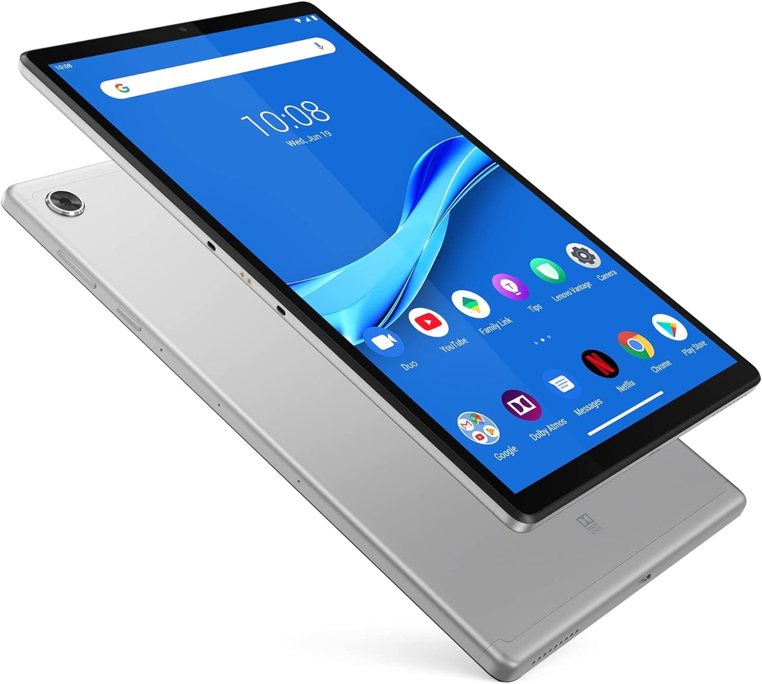 Lenovo Tab M10 FHD Plus (2nd Gen), Tablet FHD de 10,3" (MediaTek Helio P22T, 4 GB de RAM, 64 GB expansíveis até 1 TB, 2 altifalantes, Wifi + Bluetooth, 4G LTE, Android 9 pé) - G. ris platina