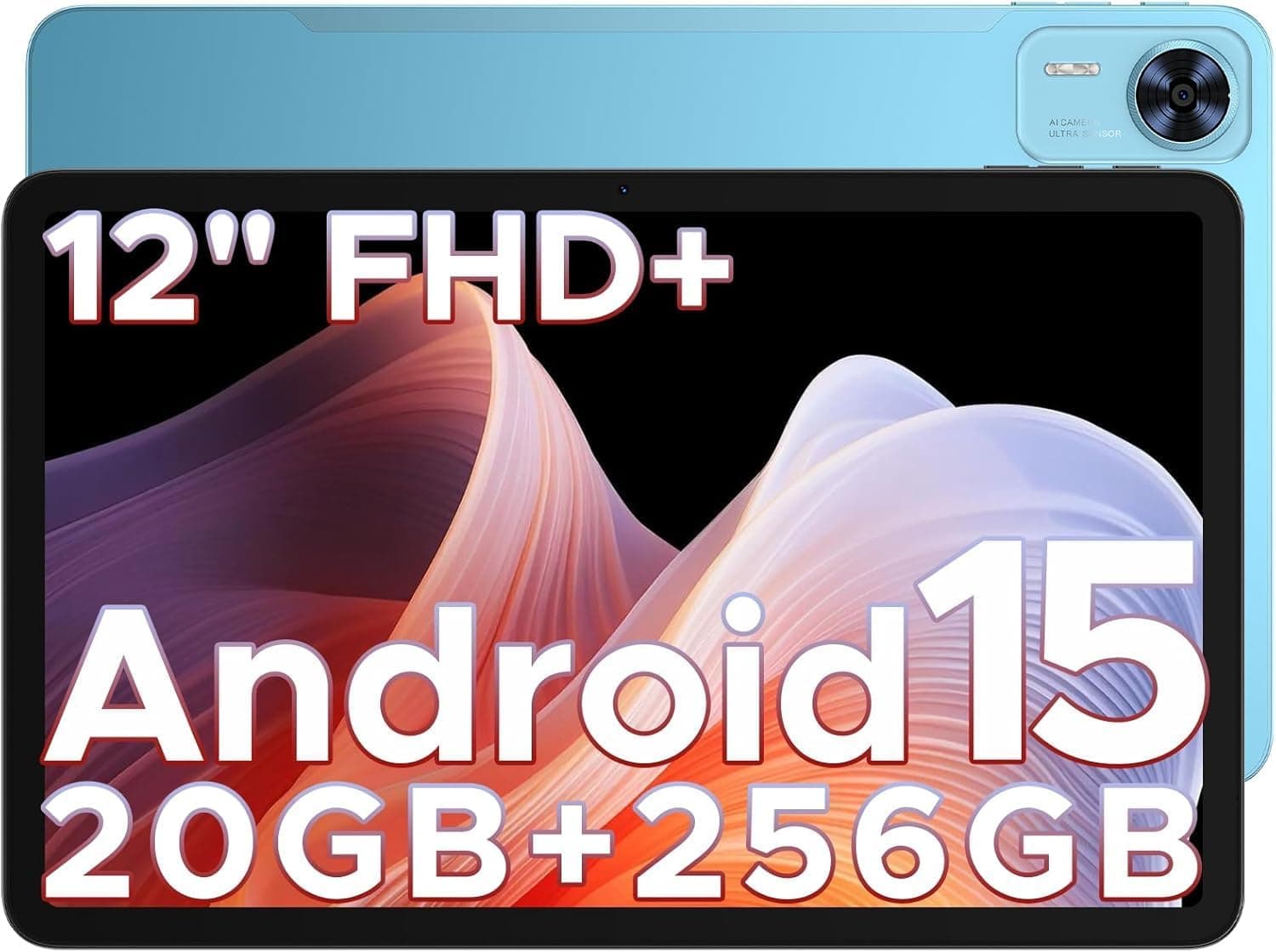DOOGEE T36 Tablet de 12 polegadas, tablet Android 15, 2,4 K FHD+ 90 Hz G99, 20 GB+256 GB