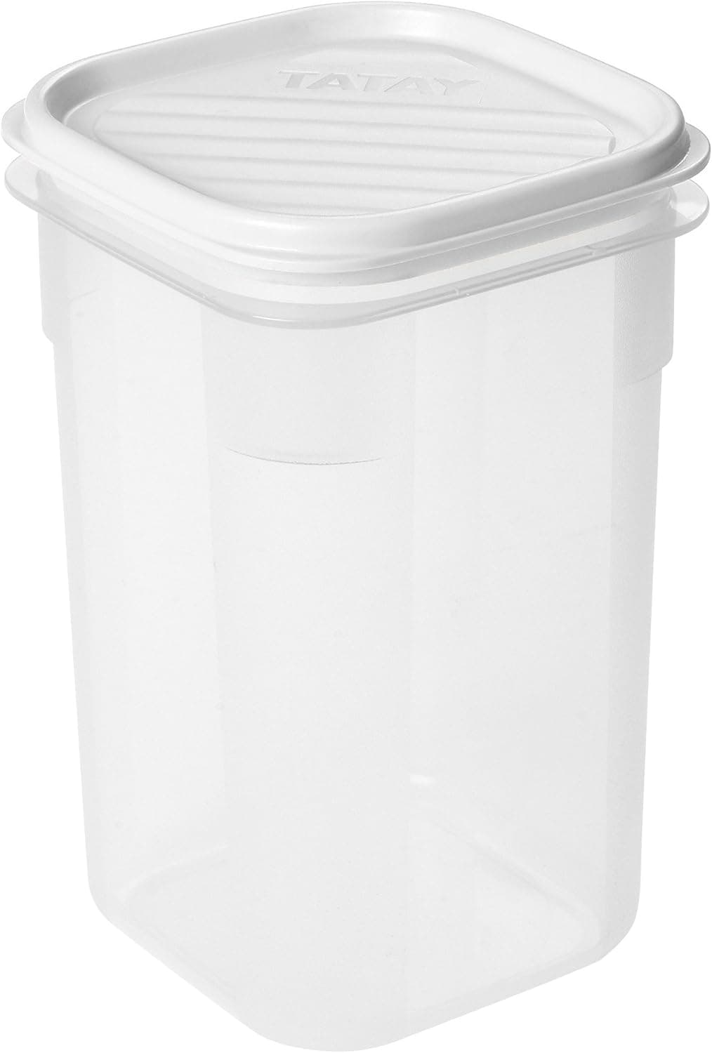 Tatay Lancheira de alimentos, térmica, 1 l de capacidade, tampa flexível a pressão, livre de BPA, pode ser colocada no micro-ondas e na máquina de lavar louça, cor branca. Medidas: 10 x 10 x 16,5 cm