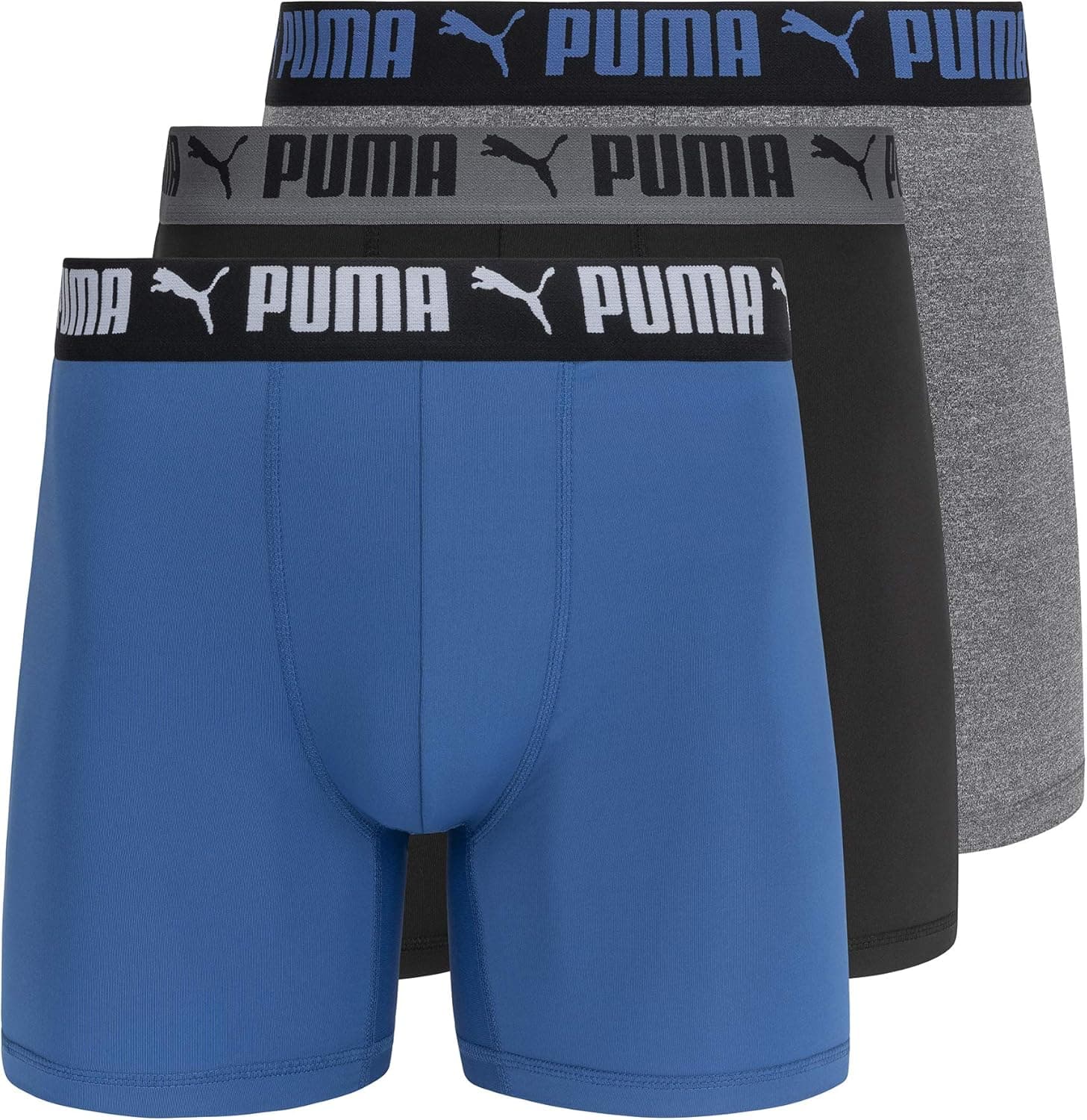 PUMA Boxers para homem, pack de 3