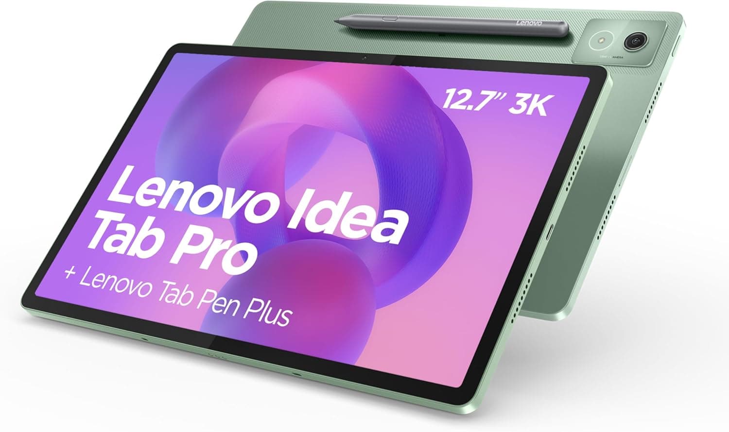 Lenovo Idea Tab Pro Tablet de 12,7" 3K (MediaTek Dimensity 8300, 8 GB RAM, 256 GB UFS 4.0, 144 Hz, Wi-Fi 6E, Bluetooth 5.3, Android 14) verde - inclui caneta