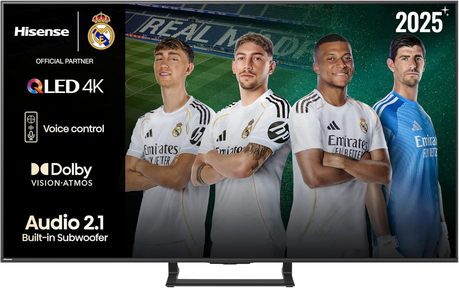 Hisense 55A7Q | Smart TV QLED 55 polegadas com Dolby Vision Dolby Atmos subwoofer integrado Game Mode Plus e controlo por voz Alexa