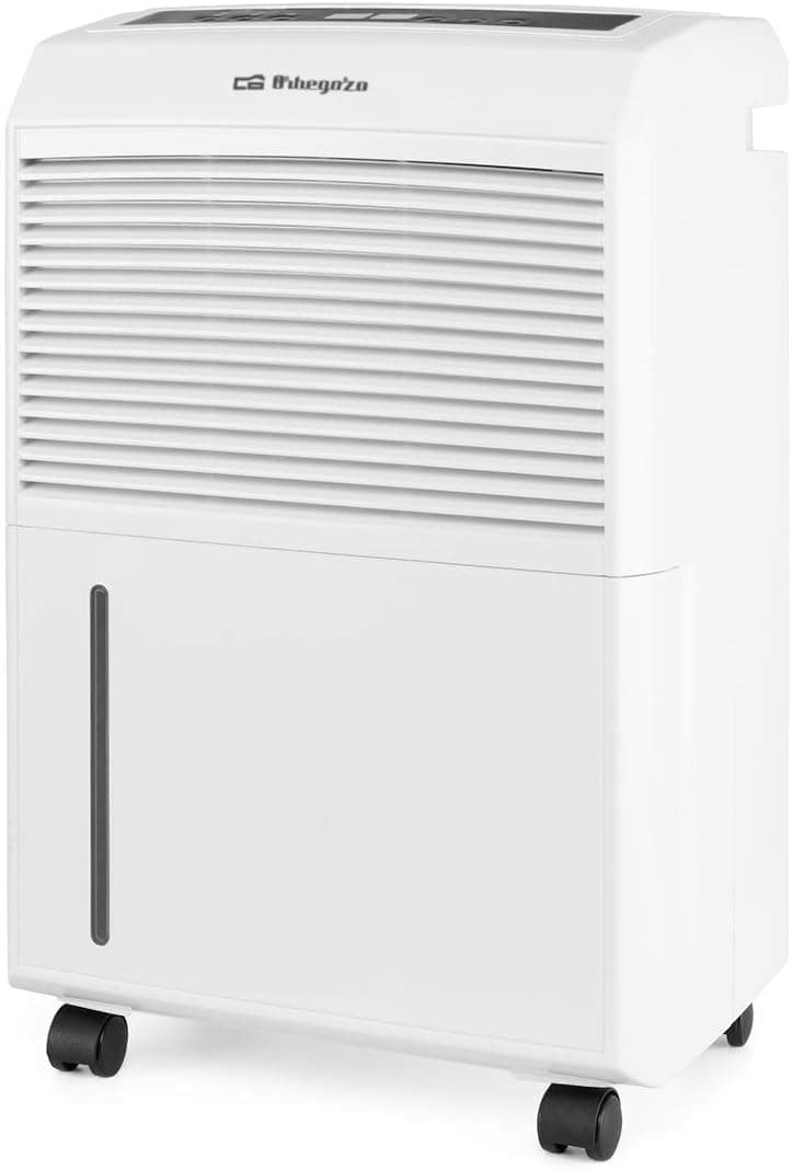 Orbegozo Dh 3000 - Deshumidificador com capacidade de desumidificação de 30 l/dia, refrigeração R290, depósito 5,8 l, área de aplicação 120 M2, sistema anticongelação, 495 W