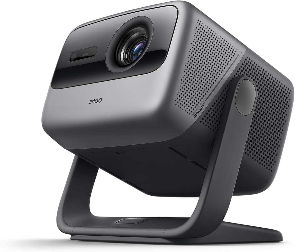 JMGO N1 Ultra Projetor 4K 1900 lúmenes ISO, 3D portátil projetor de 180 polegadas, MALC™ Triple Laser & correção automática de imagem gimbal, 2 x 10 W altifalantes dinâmio, Android TV 11, HDR10, Wi-Fi