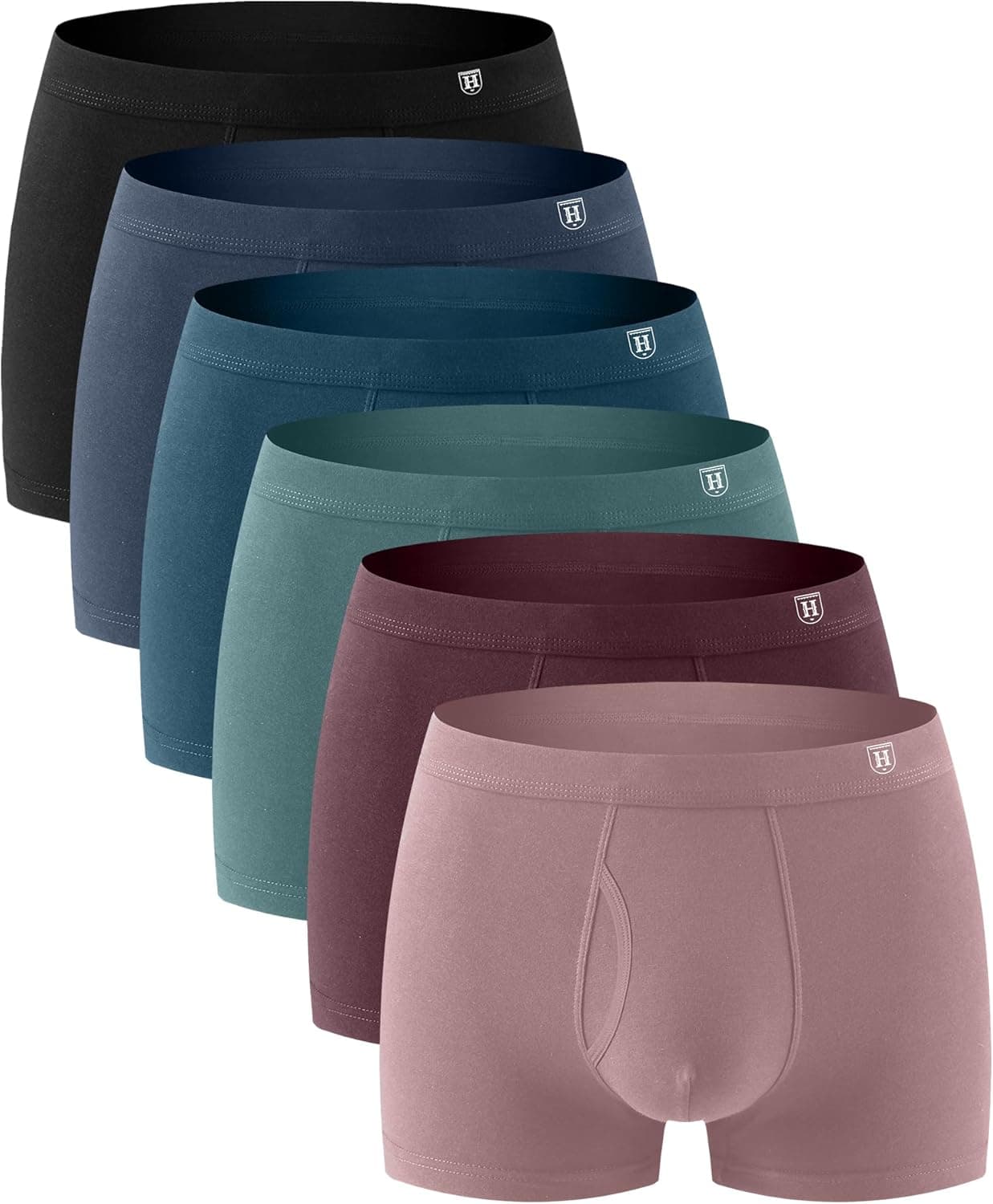 Holure Boxers ComfortSoft sem etiquetas para homem, pack de 6