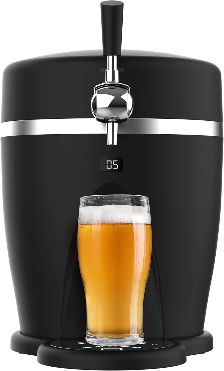 Cecotec BeerFlow 5000 | Dispensador de cerveja com temperatura regulável e compatível com barris pressurizados de 5 L