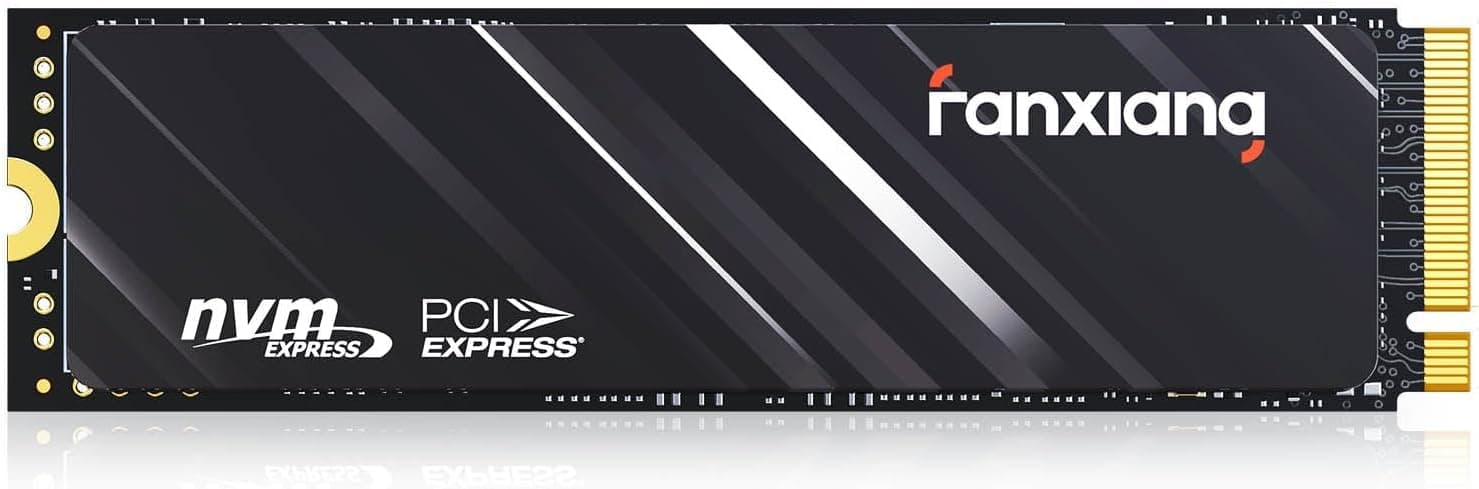 fanxiang SSD ps5 nvme 2TB SSD M.2 2TB disco rígido ssd 2TB M.2 2280 (PCIe Gen4x4) QLC 3D leitura 5200MB/s NAND SSD com adesivo de refrigeração de grafeno, SSD interno para portátil, secretária -S6900