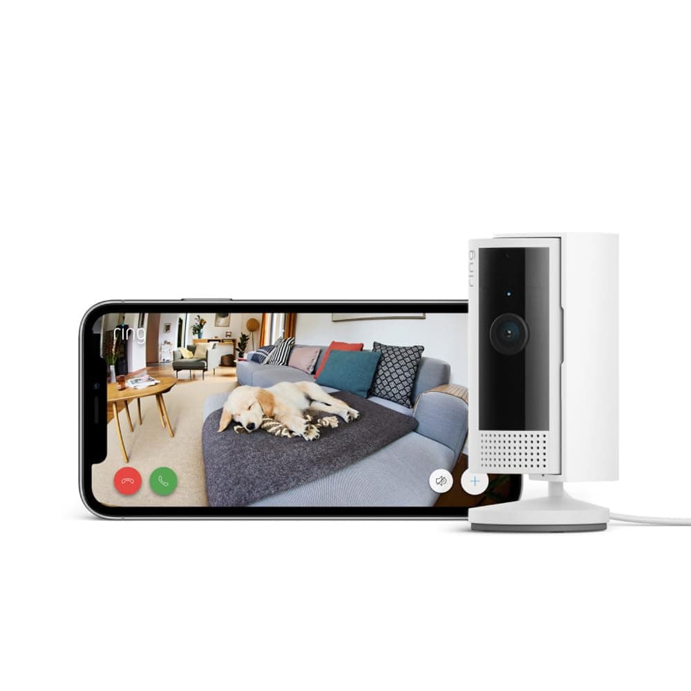 Ring Câmara Interior (2.ª geração) com vídeo 1080p, áudio bidirecional e cobertura de privacidade – inclui 30 dias grátis de Ring Home