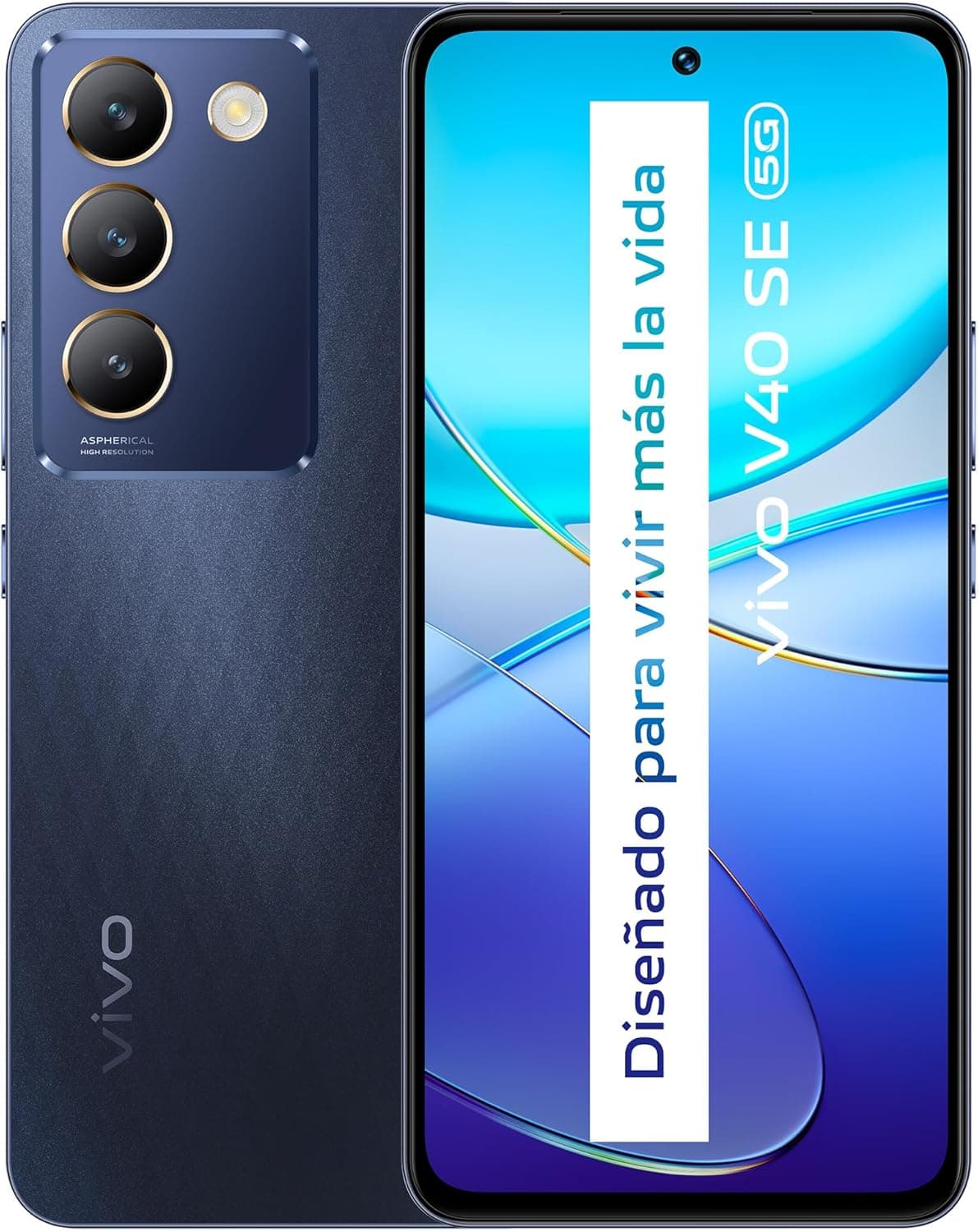 VIVO V40 SE 5G | Smartphone Android com ecrã AMOLED 6,67'' 120 Hz, 8 GB RAM, 256 GB, câmara tripla 50 MP e bateria 5000mAh