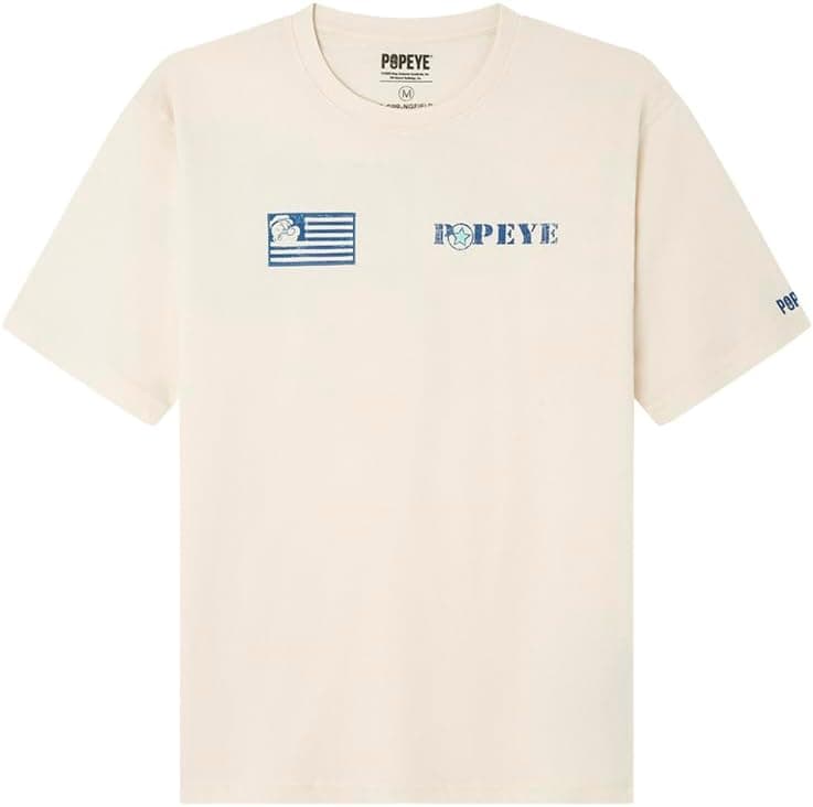 Springfield | T-shirt branca com estampado para homem