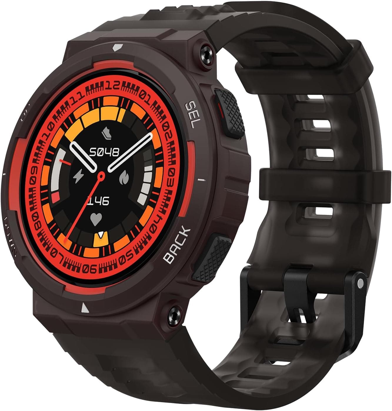 Amazfit Active Edge (46 mm) Smartwatch com design desportivo e de fitness resistente e elegante, GPS, treinador de saúde AI, Sport Outdoor, exercícios e exercícios, bateria de 16 dias, 10 ATM