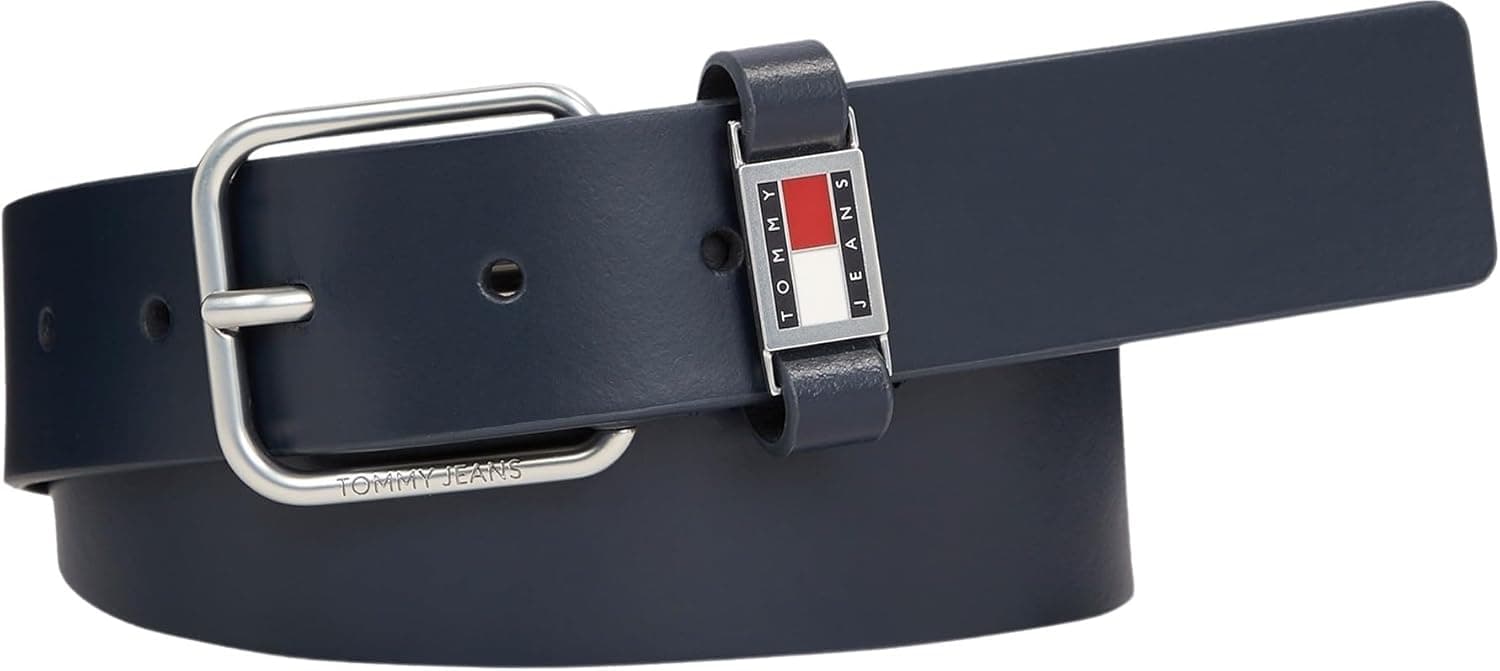 Tommy Jeans Cinto de pele para homem Scanton 3.5