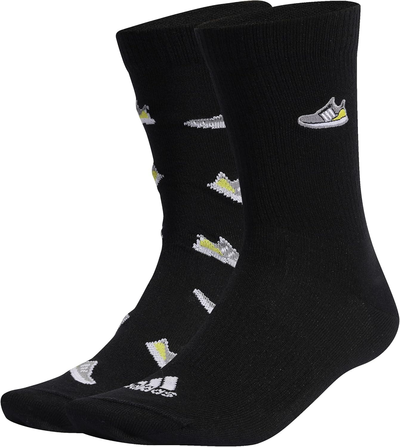 adidas Run X Ultraboost Shoe Love Graphic Socks, 2 pares de meias unissexo para adulto